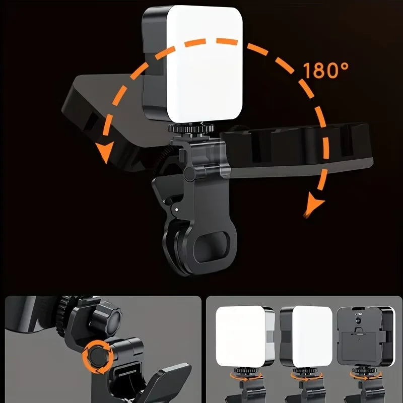 Mobile Phone Selfie Light, Mobile Phone Light Clip, Suitable for Mobile Phones, Cameras, Laptops, for Makeup, TikTok, Selfies
