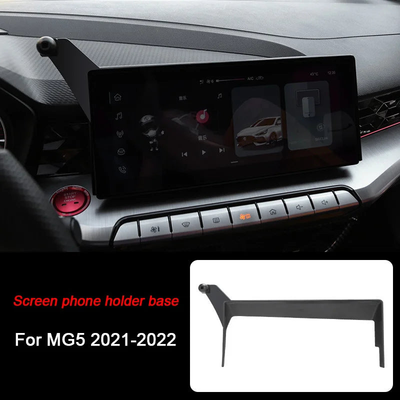 Car Mobile Phone Holder For MG MG5 2021 2022,MG7 2023, Fixed Mount Screen Navigation Stand GPS Bracket Base Auto Accessories