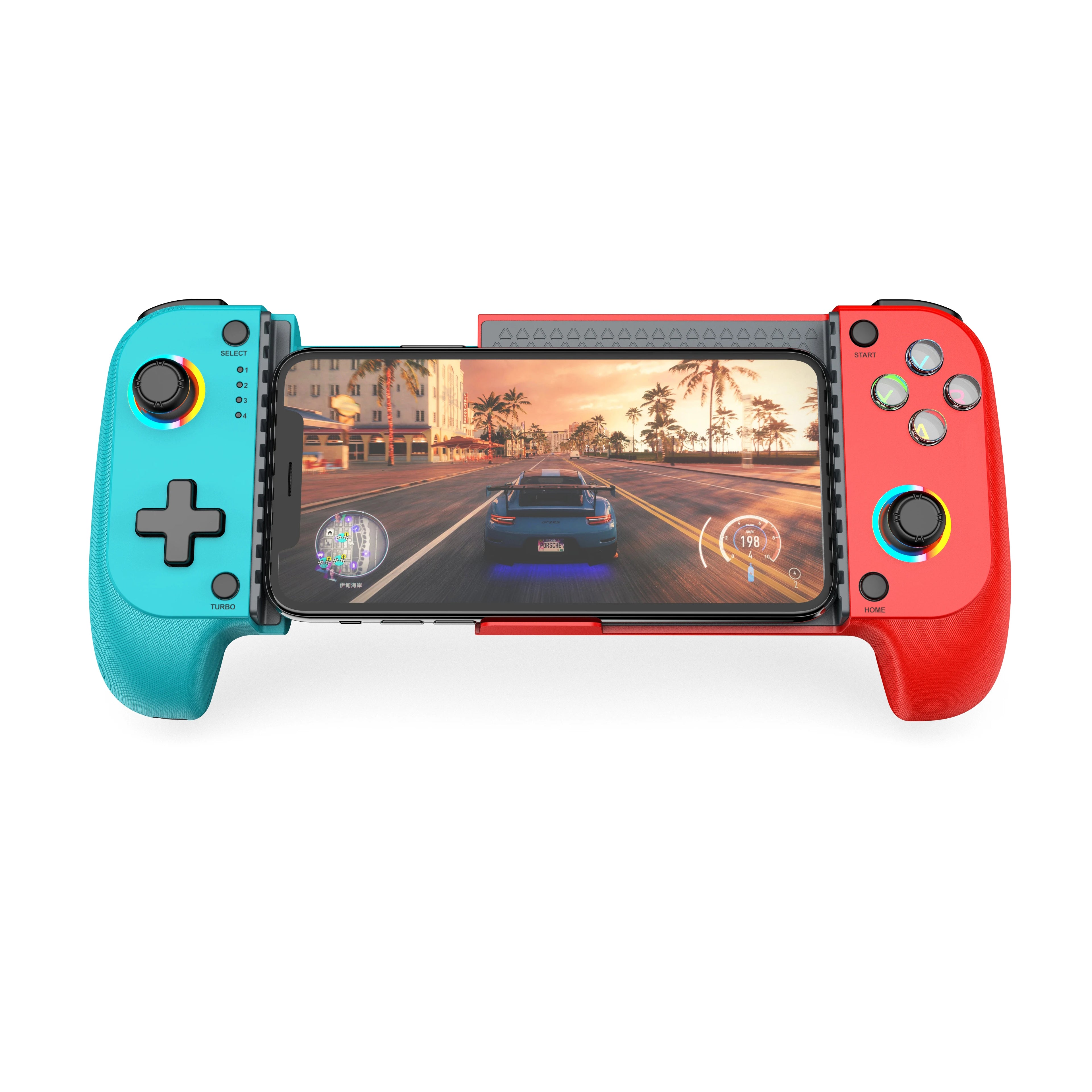Mobile Game Controller for iPhone and Android with RGB Light,Support Play PS Remote Play, Xbox Cloud and More