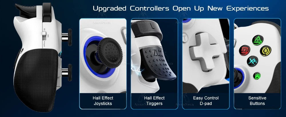 Mobile Gaming Controller Mobile Phone Wireless Gamepad Android/iOS Dual Vibration Motors Hall Effect Joystick Joypad Accessories