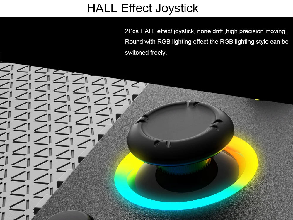 Mobile Game Controller for iPhone and Android with RGB Light,Support Play PS Remote Play, Xbox Cloud and More