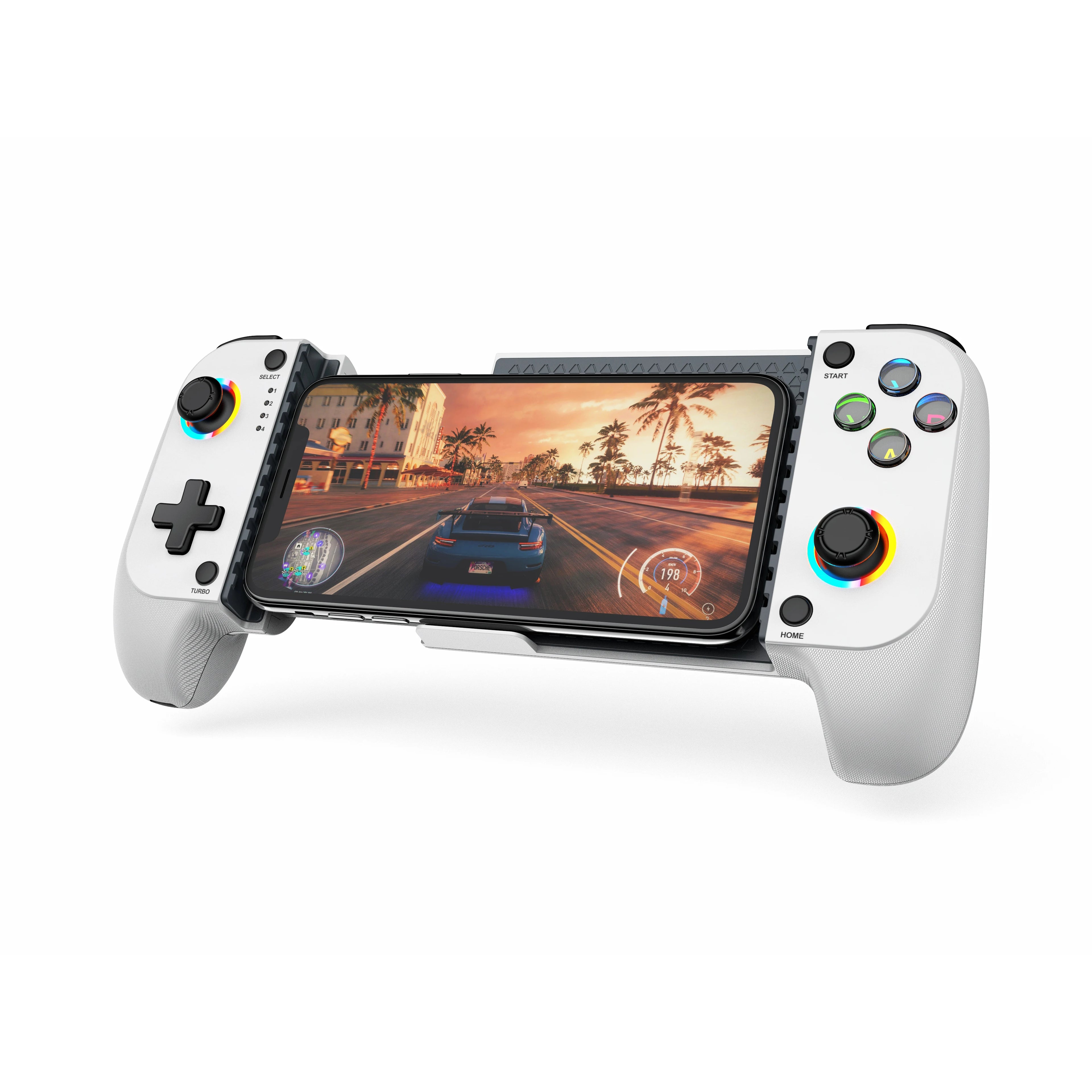Mobile Game Controller for iPhone and Android with RGB Light,Support Play PS Remote Play, Xbox Cloud and More