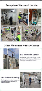 Mobile Gantry, Aluminum Alloy Material, Can Be Pushed By Hand, Can Be Lifted and Lowered Lightly, Simple, Portable and Removable