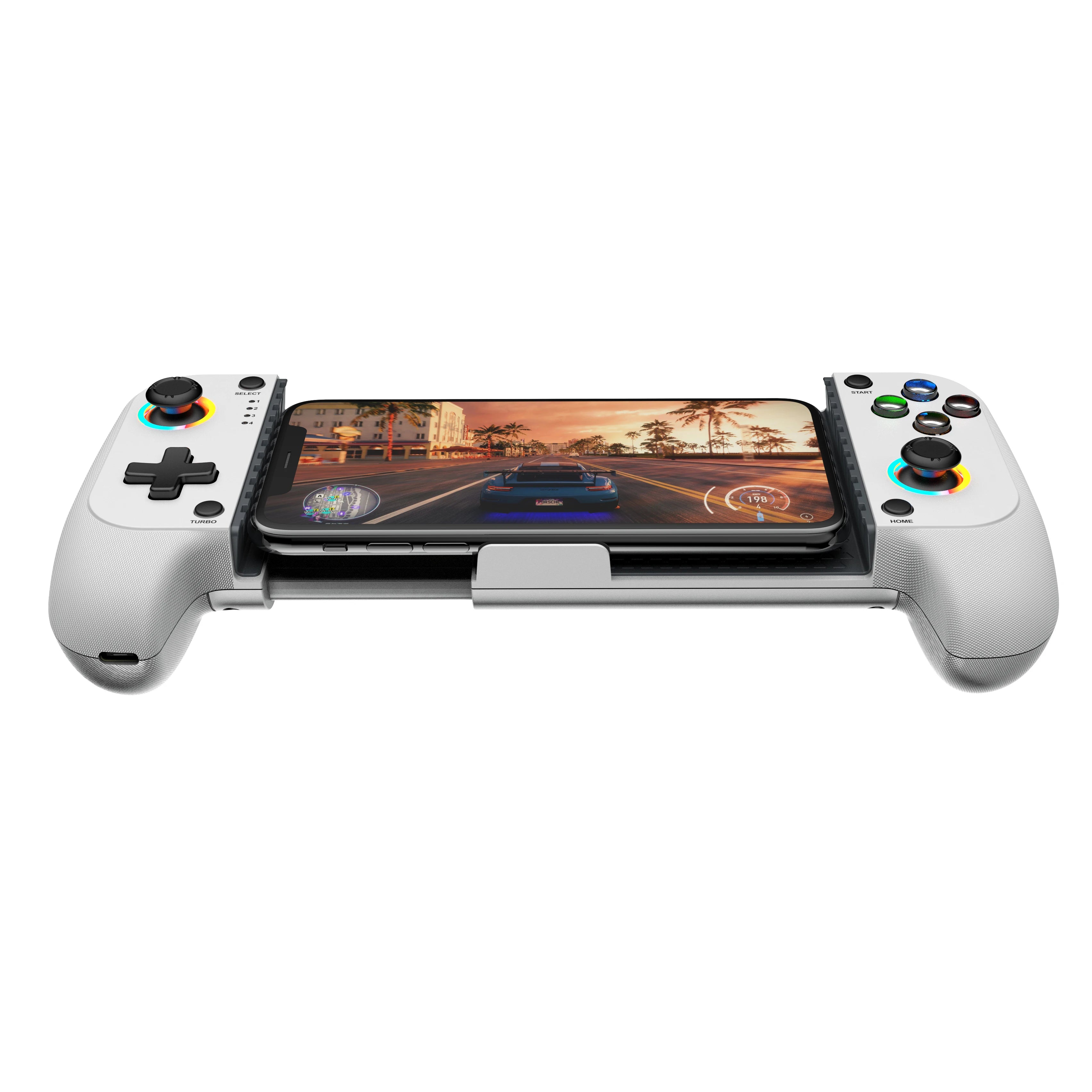 Mobile Game Controller for iPhone and Android with RGB Light,Support Play PS Remote Play, Xbox Cloud and More