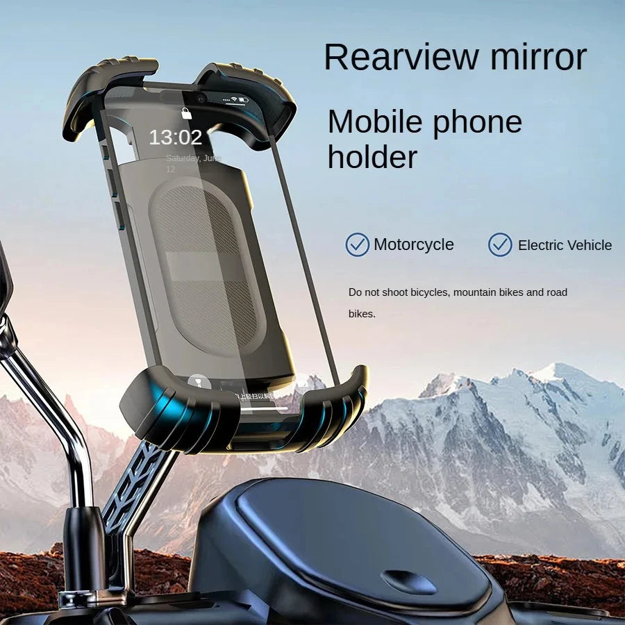 Motorcycle, mountain bike, road bike, stable and adjustable 360° rotatable universal mobile phone standSoporte para Celular
