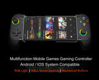 Mobile Game Controller for iPhone and Android with RGB Light,Support Play PS Remote Play, Xbox Cloud and More