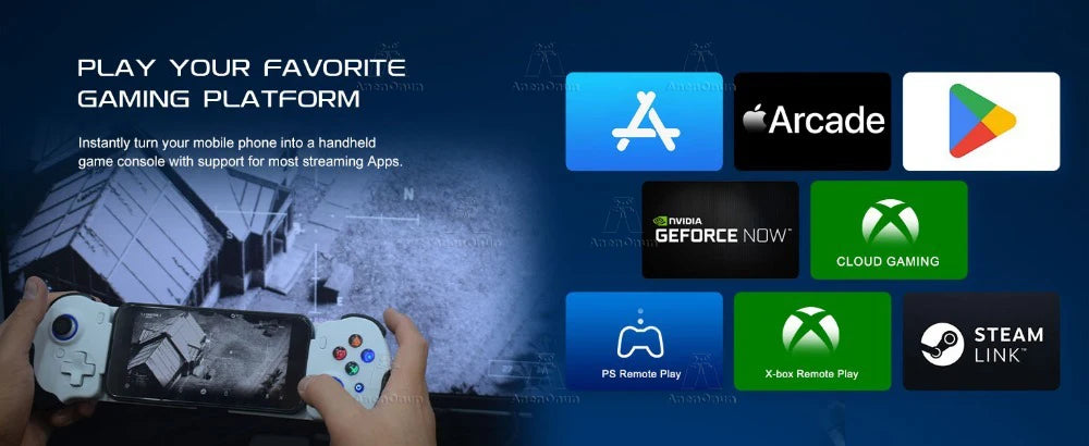 Mobile Gaming Controller Mobile Phone Wireless Gamepad Android/iOS Dual Vibration Motors Hall Effect Joystick Joypad Accessories