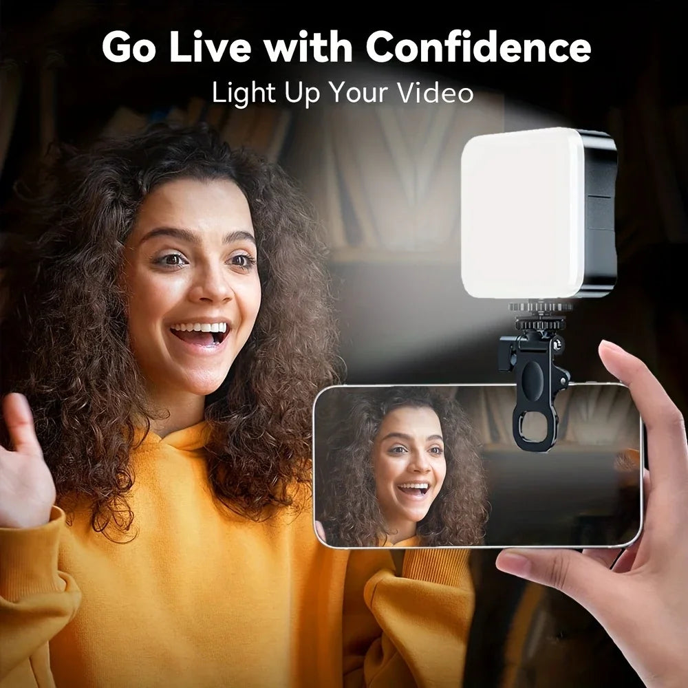 Mobile Phone Selfie Light, Mobile Phone Light Clip, Suitable for Mobile Phones, Cameras, Laptops, for Makeup, TikTok, Selfies