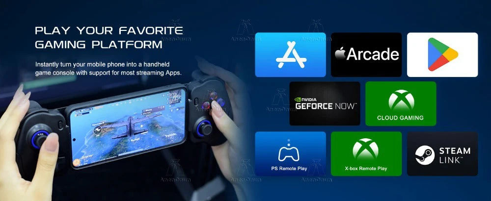 Mobile Gaming Controller Mobile Phone Wireless Gamepad Android/iOS Dual Vibration Motors Hall Effect Joystick Joypad Accessories