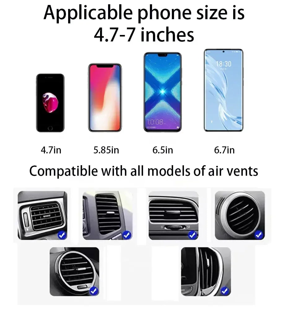 Car Phone Holder Bracket Accessories Interior Auto Air Outlet Cellphone Support Parts Phone Stand Base Fixing Clip