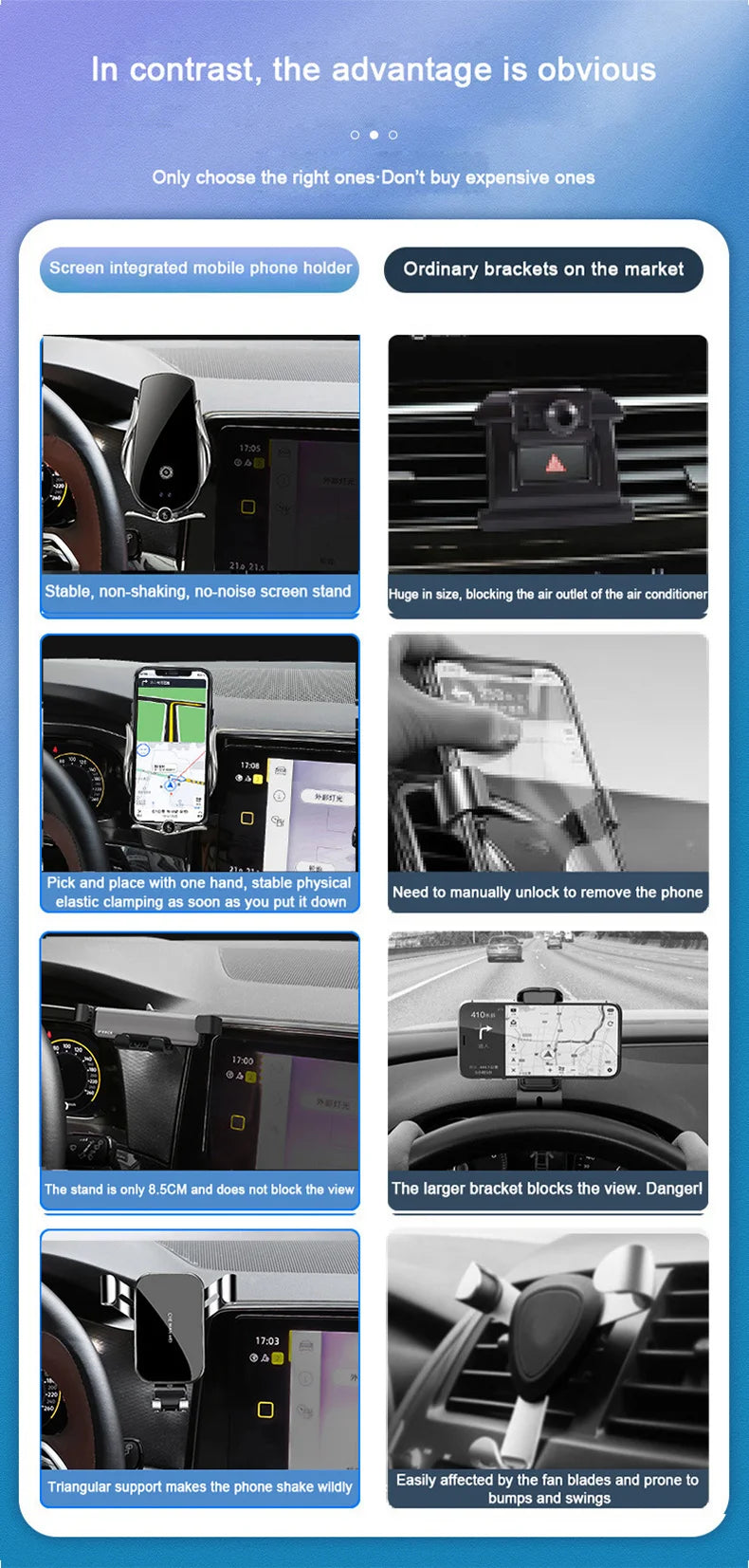 Car Mobile Phone Holder For MG MG5 2021 2022,MG7 2023, Fixed Mount Screen Navigation Stand GPS Bracket Base Auto Accessories