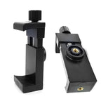 360 Degree Mobile Phone Universal Clip Compatible For iphone Tripod Mount With 1/4 Screw Cellphone Holder Desk Tripod Adapter