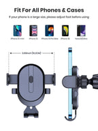 Mobile phone holder for car, air outlet, gravity sensor, riangle gravity, matte simplicity, solid, metal material