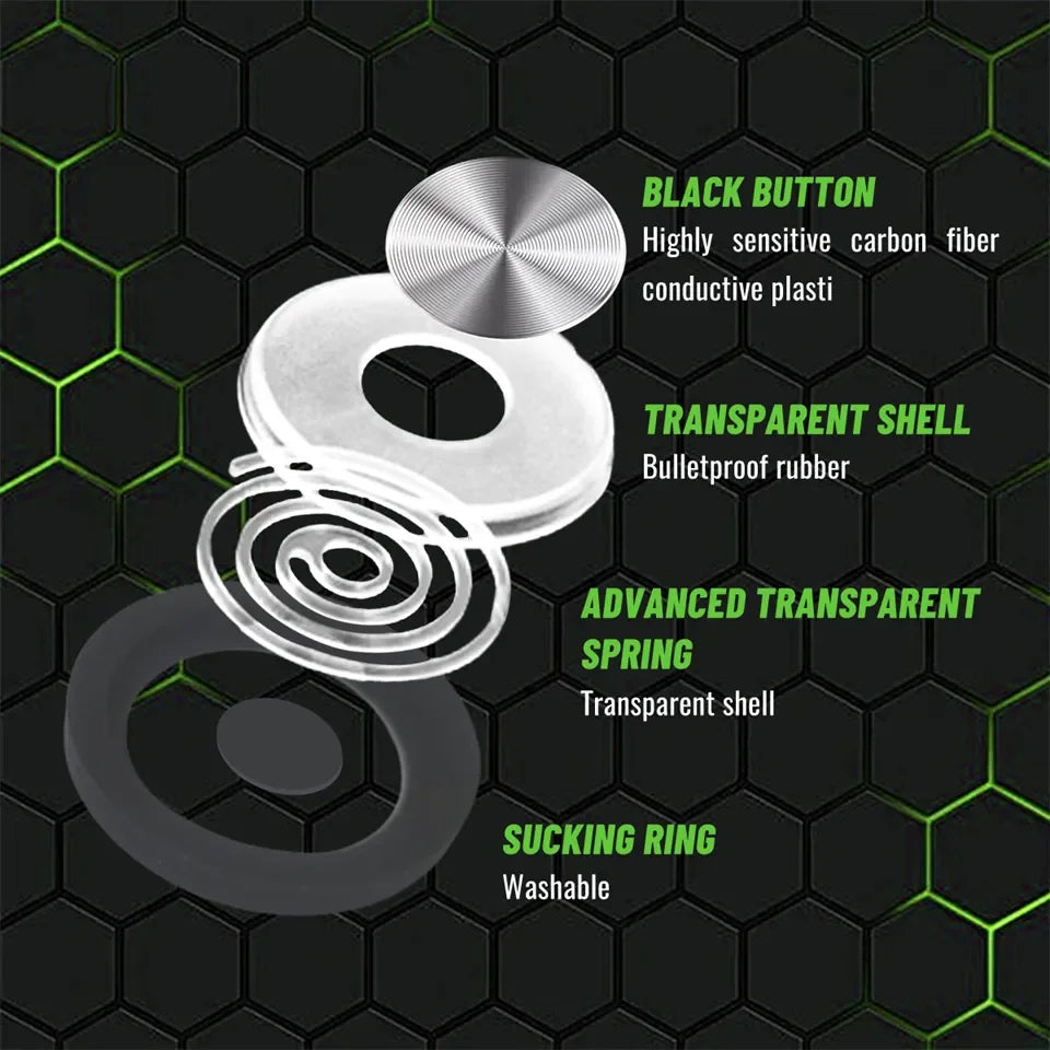 Mobile Gaming Controller Game Trigger For Aim Shooting Gamepad Joystick Controller Metal Button for IPhone Android