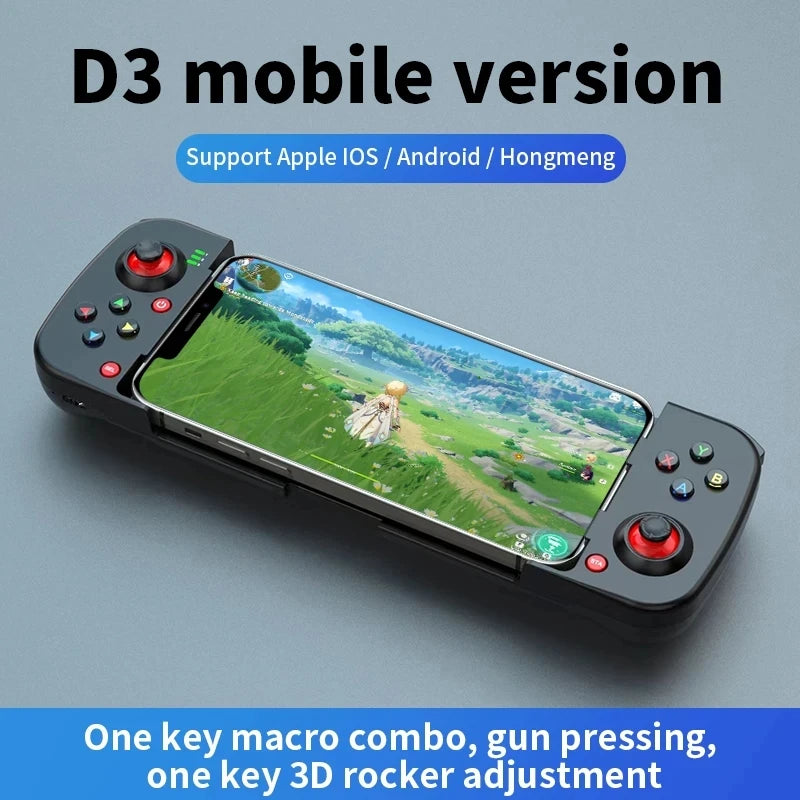 gamepad mobile phone controller with expandable game controller support for Android/iOS/Hongmeng mobile game controllers