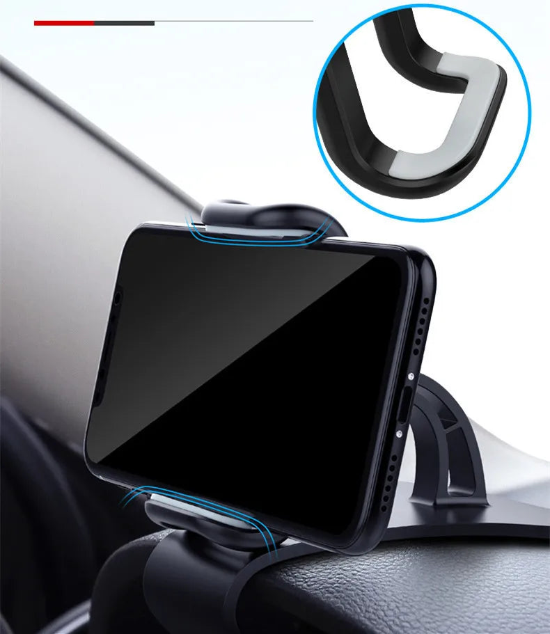 360 Rotatable Car Phone Holder Universal Cell Phone Stands Car Rack Dashboard Support for Auto Grip Mobile Phone Fixed Bracket