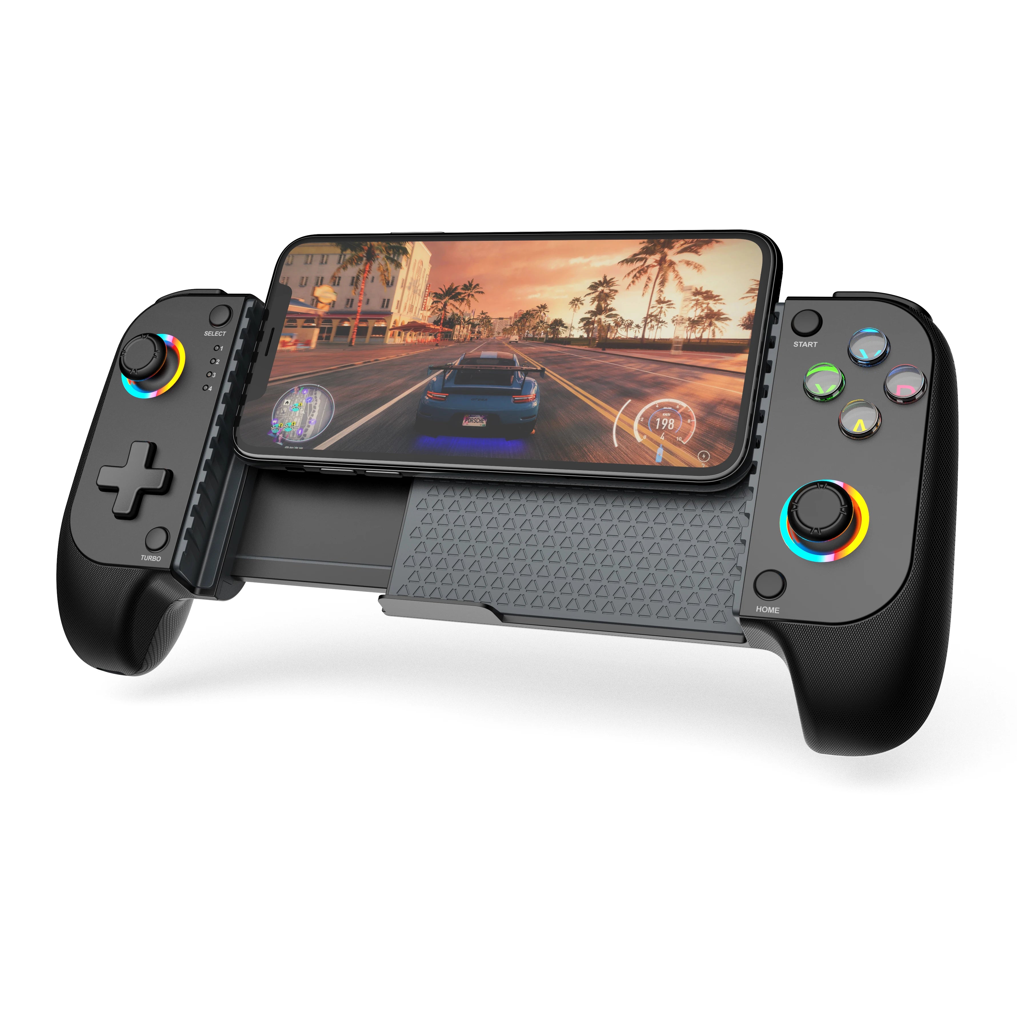 Mobile Game Controller for iPhone and Android with RGB Light,Support Play PS Remote Play, Xbox Cloud and More
