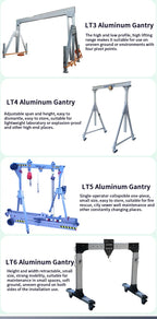 Mobile Gantry, Aluminum Alloy Material, Can Be Pushed By Hand, Can Be Lifted and Lowered Lightly, Simple, Portable and Removable